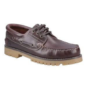 Cotswold Mens Inglecote Leather Boat Shoes / Brown